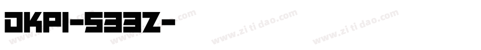 Dkpi-533z字体转换