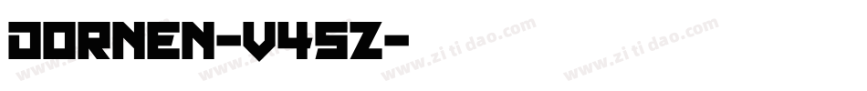 Dornen-V45Z字体转换