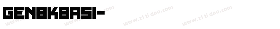 GenBkBasI字体转换