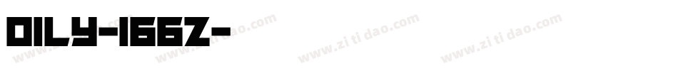 Oily-166Z字体转换