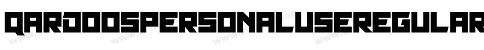 QardoospersonaluseRegular-d994Z字体转换