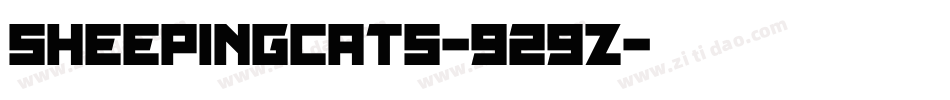 SheepingCats-929Z字体转换