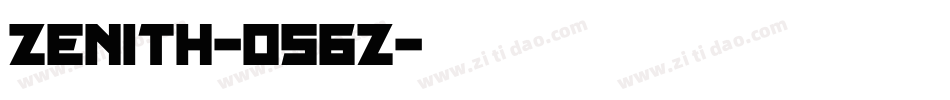 Zenith-056z字体转换