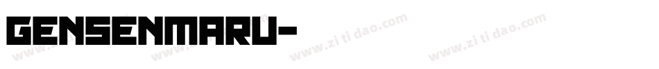 gensenmaru字体转换