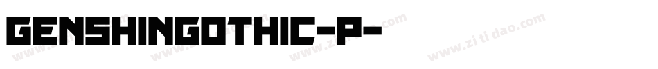 genshingothic-p字体转换
