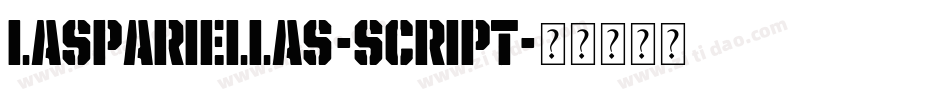 LasPariellas-Script字体转换