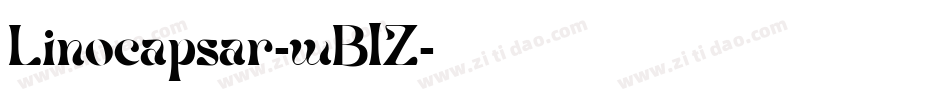 Linocapsar-wBlZ字体转换