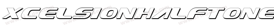 XcelsionHalftoneItalicItalic-pzZZ字体转换