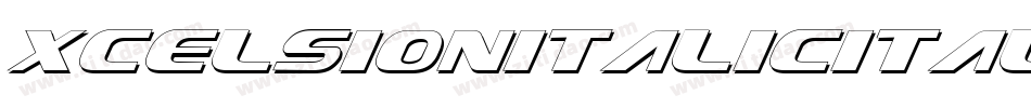 XcelsionItalicItalic-D9L0字体转换