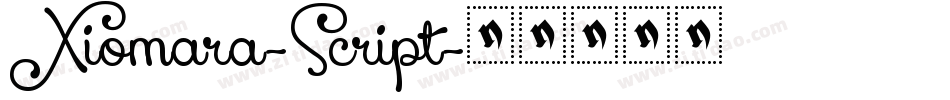 Xiomara-Script字体转换