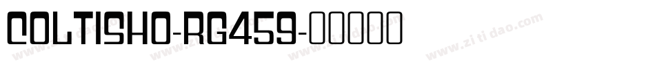 Coltisho-rg459字体转换