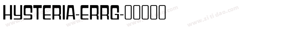 Hysteria-eRRg字体转换