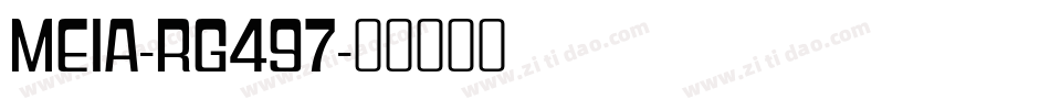 Meia-rg497字体转换