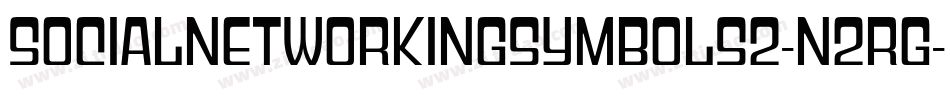 Socialnetworkingsymbols2-n2Rg字体转换