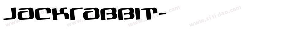 jackrabbit字体转换