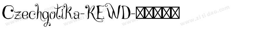 Czechgotika-KEWD字体转换
