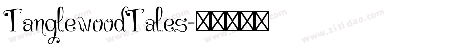 TanglewoodTales字体转换