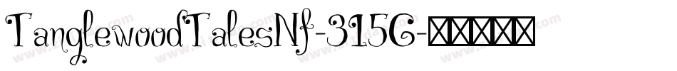 TanglewoodTalesNf-315G字体转换
