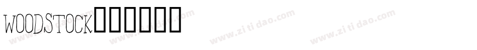 Woodstock字体转换