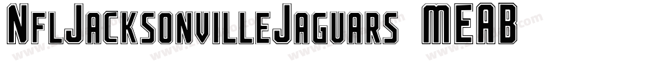 NflJacksonvilleJaguars-MEAB字体转换