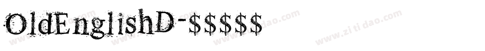 OldEnglishD字体转换