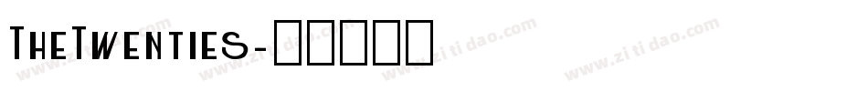 TheTwenties字体转换