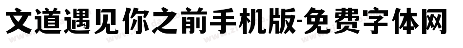 文道遇见你之前手机版字体转换