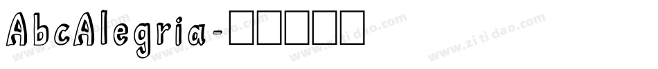 AbcAlegria字体转换