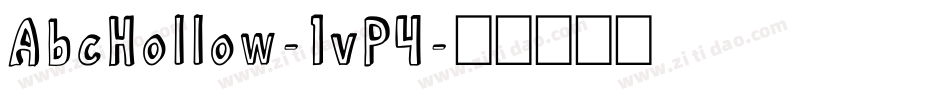 AbcHollow-1vP4字体转换