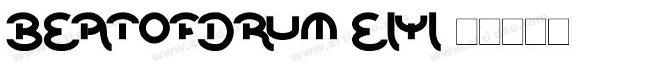 BeatOfDrum-eLyl字体转换