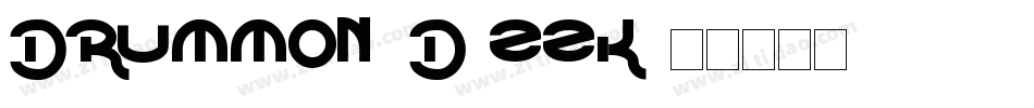 Drummon3D-ZZK字体转换