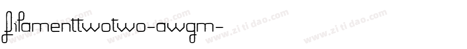 FilamentTwoTwo-AWgM字体转换
