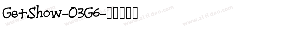 GetShow-O3G6字体转换