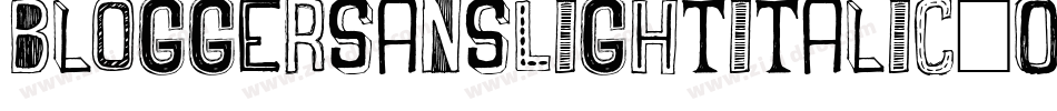 BloggersansLightitalic-O9nO字体转换