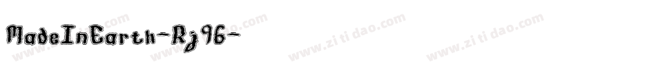 MadeInEarth-Rj96字体转换