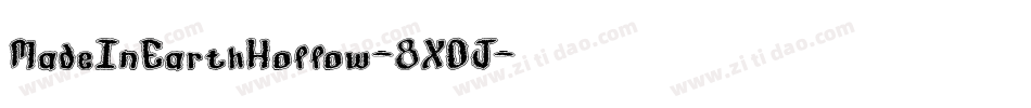 MadeInEarthHollow-8XOJ字体转换