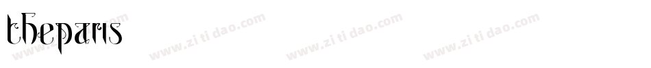 TheParis字体转换