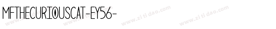 MfTheCuriousCat-eY56字体转换