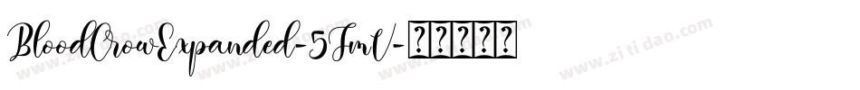 BloodCrowExpanded-5JmV字体转换