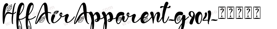 HffAirApparent-g904字体转换