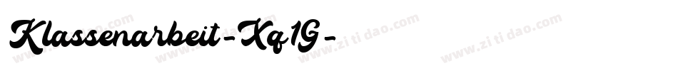 Klassenarbeit-Xq1G字体转换