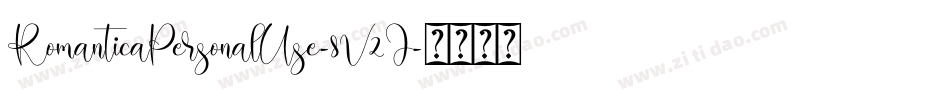 RomanticaPersonalUse-8V2J字体转换
