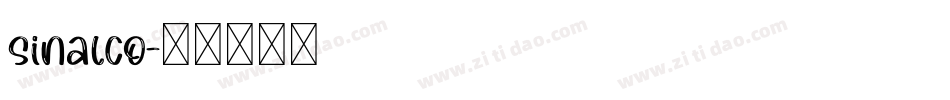 Sinalco字体转换