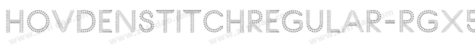 HovdenStitchRegular-rgx57字体转换