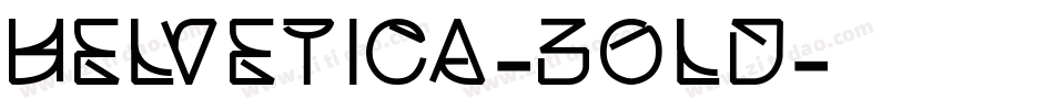 Helvetica-Bold字体转换