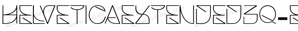 HelveticaExtendedBQ-ExtraLight字体转换