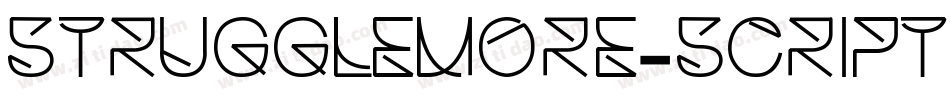 StruggleMore-Script字体转换