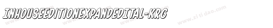 InHouseEditionExpandedItal-KrGy字体转换