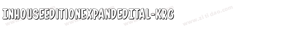 InHouseEditionExpandedItal-KrGy字体转换
