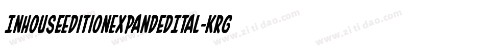 InHouseEditionExpandedItal-KrGy字体转换